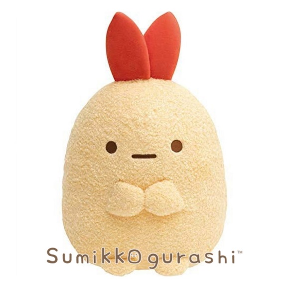 Sumikko Gurashi San-X Fried Shrimp Tail Ebi Fry Plush Stuffed Doll Japan Soft - Picture 1 of 5